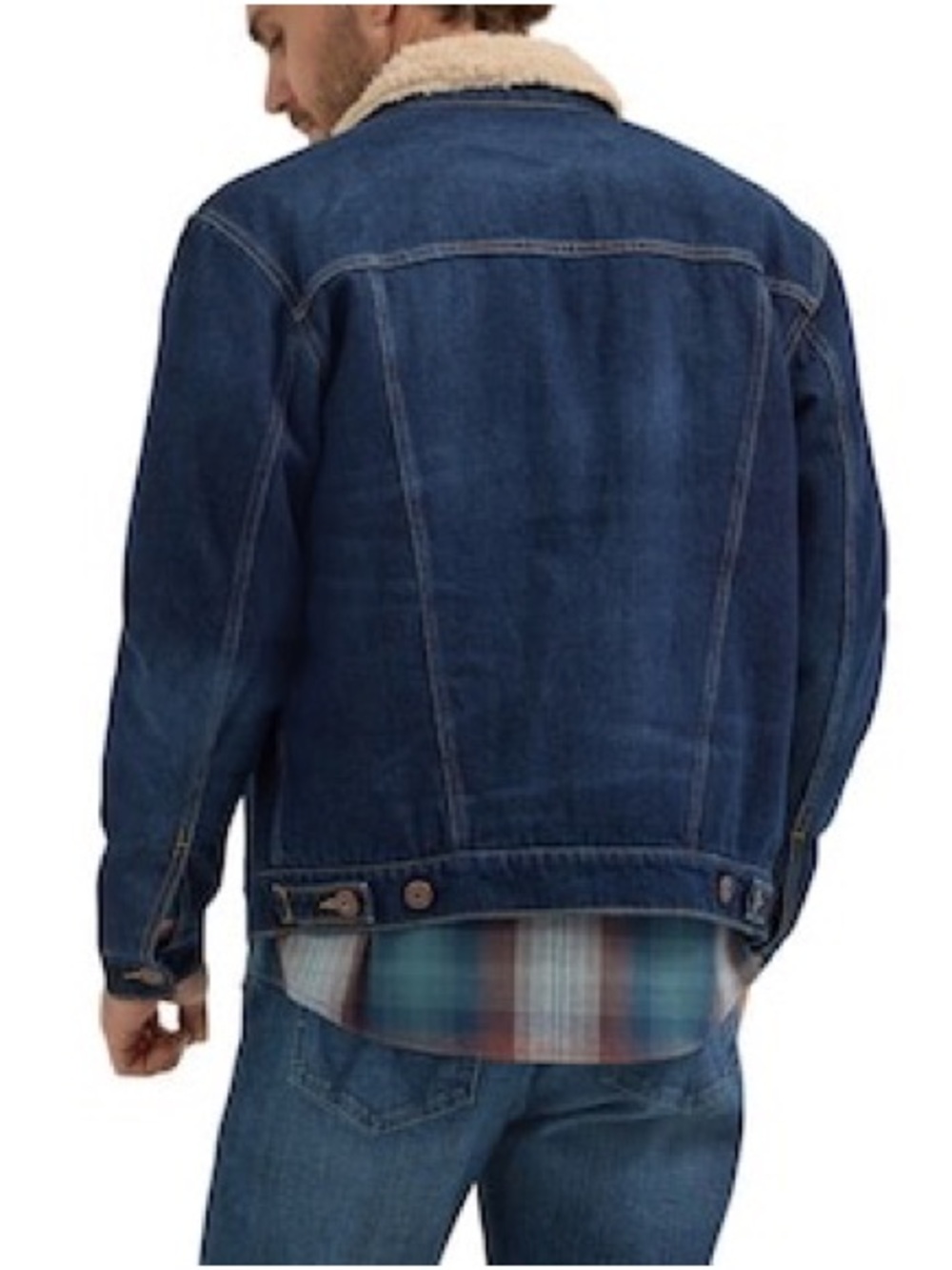WRANGLER® WESTERN SHERPA LINED DENIM JACKET - Picture 2 of 4